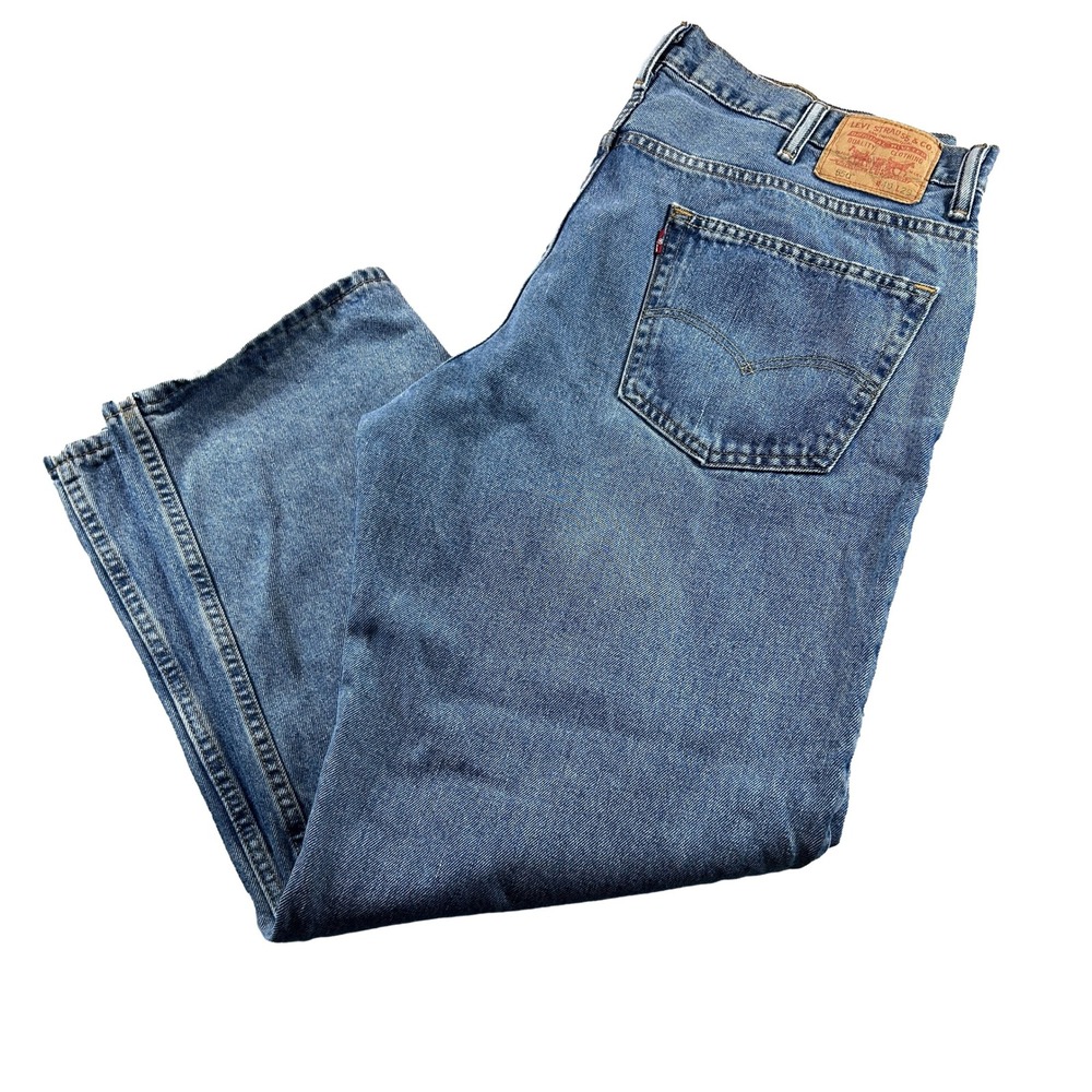 Levis 550 Relaxed Fit Jeans Mens 40x29 Blue Denim Tapered Leg 5-Pocket 20292